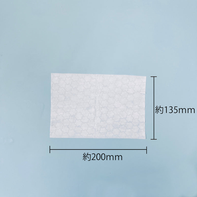 使い捨てウェットトイレットペーパー（200mm×135mm）8枚入り
