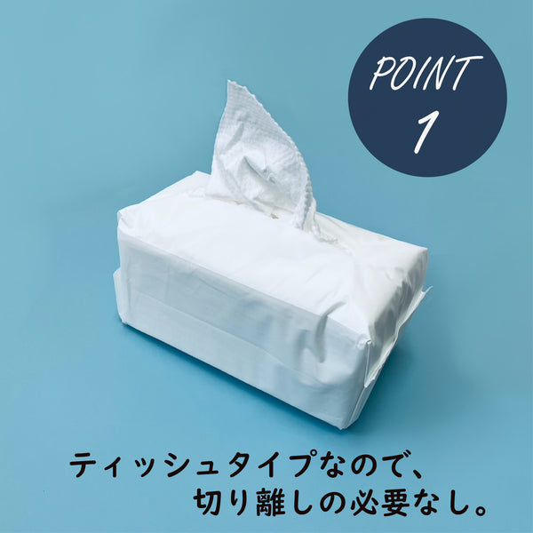 使い捨てフェイスタオル（200mm×195mm）60枚入り