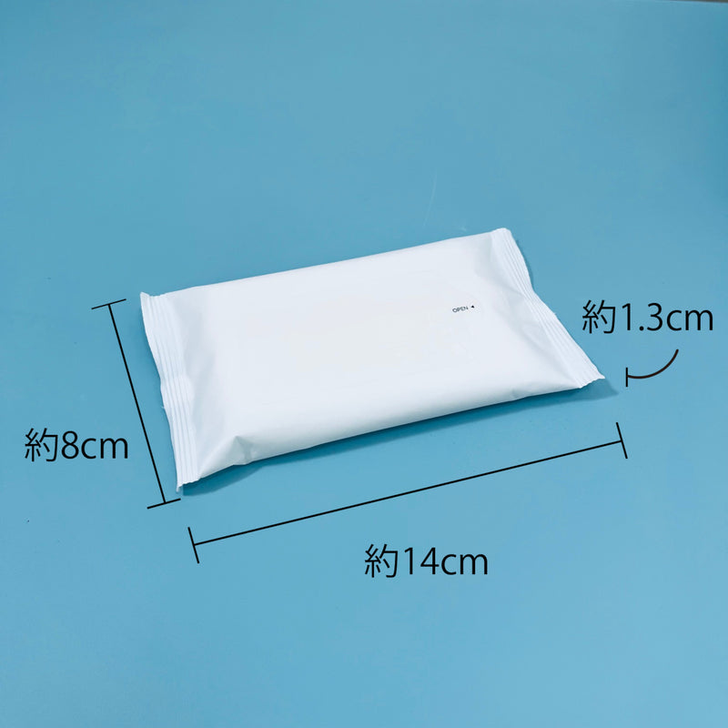 使い捨てウェットトイレットペーパー（200mm×135mm）8枚入り